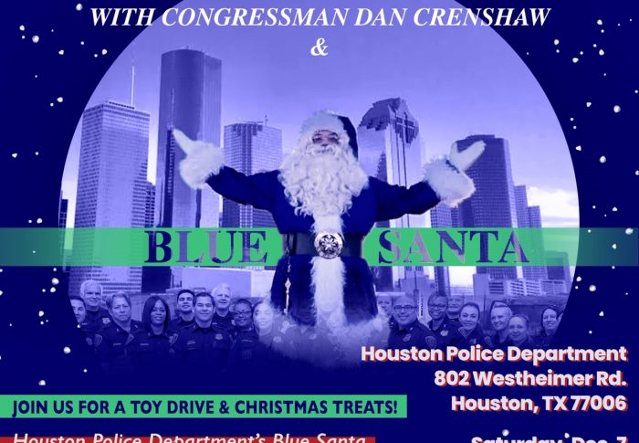Blue Santa Toy Drive with HPD on Dec 7