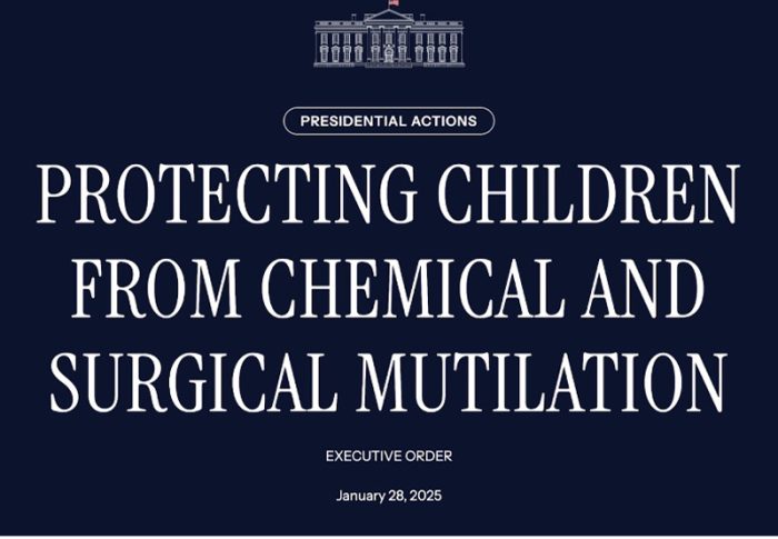 Protecting Our Children From Dangerous, Irreversible Gender Transition Procedures